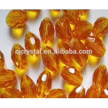 oval crystal beads Faceted Rice glass Beads